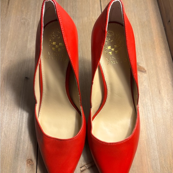 Vince Camuto Shoes - Vince Camuto Red Pointed-Toe Pumps Designer Casual Business Casual Formal
